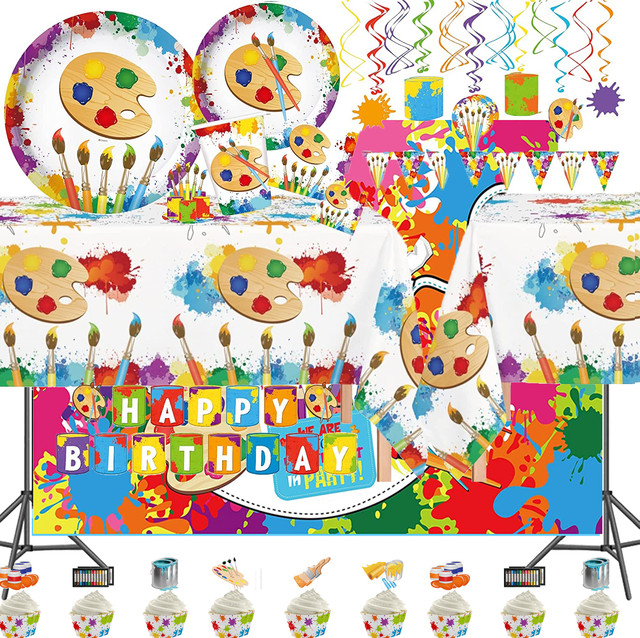 Artist Birthday Party Decorations  Art Birthday Party Decorations -  Birthday Party - Aliexpress